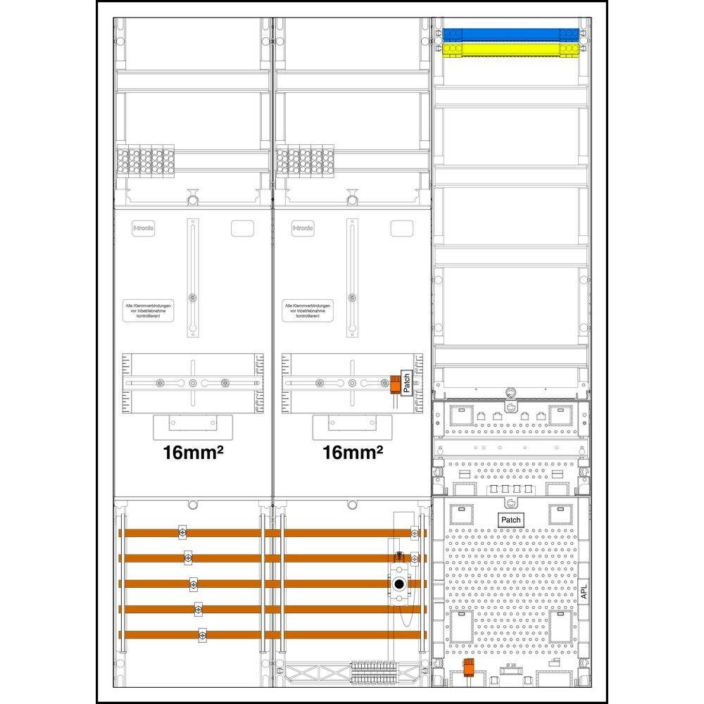 f-tronic Sammelschienenklemmen 7190607 Typ 3HZ732APZRFZD01-16