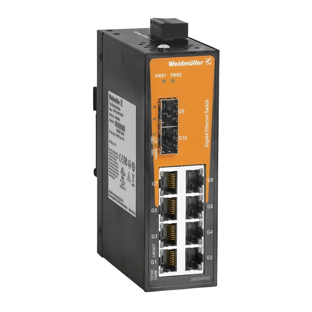 Weidmüller Netzwerk Switch 2682240000 Typ IE-SW-EL10-8GT-2GESFP