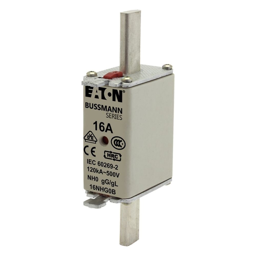 Eaton Sicherungseinsatz 16NHG0B Typ NH FUSE 16A 500V GL/GG SIZE 0 DUAL IN