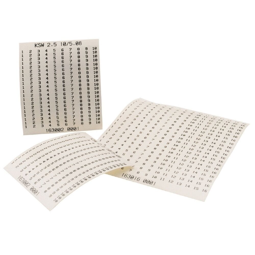 Weidmüller Klemmenmarkierung 1652250001 Typ KSW 2,5 24/3,5 1-24