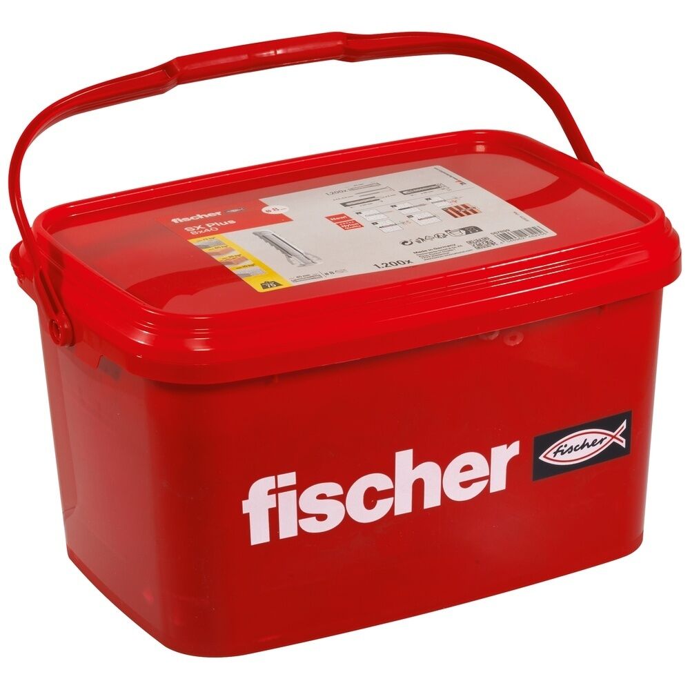 Fischer Dübel 567899 Typ SX Plus 8X40 DÜBEL IM EIMER (1.200)