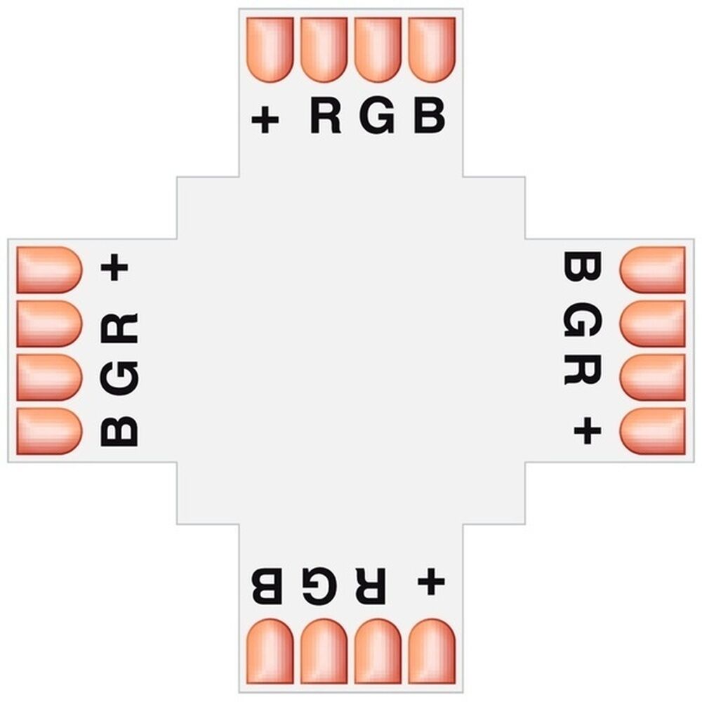 EVN RGB-Stripe Kreuz-Verbinder LSTR10RGBX