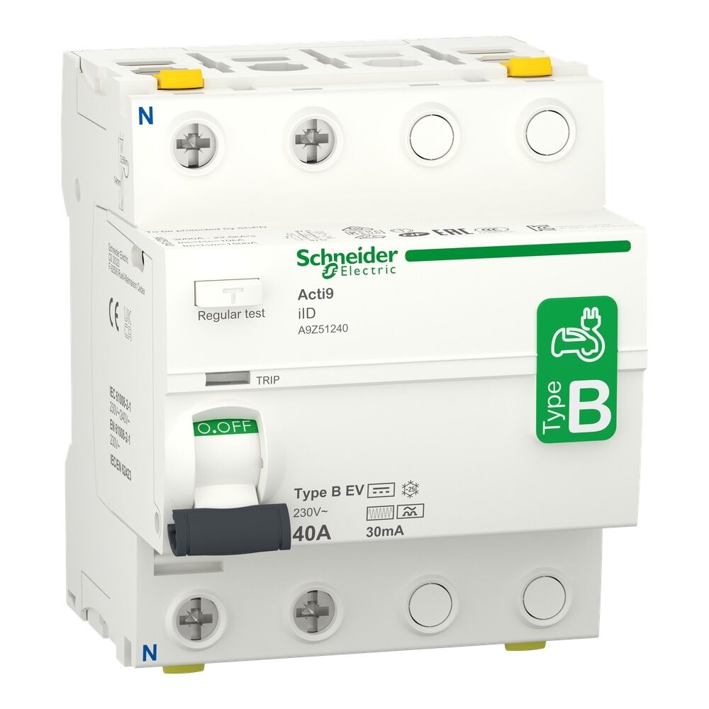 Schneider Electric Fehlerstrom Schutzschalter A9Z51240
