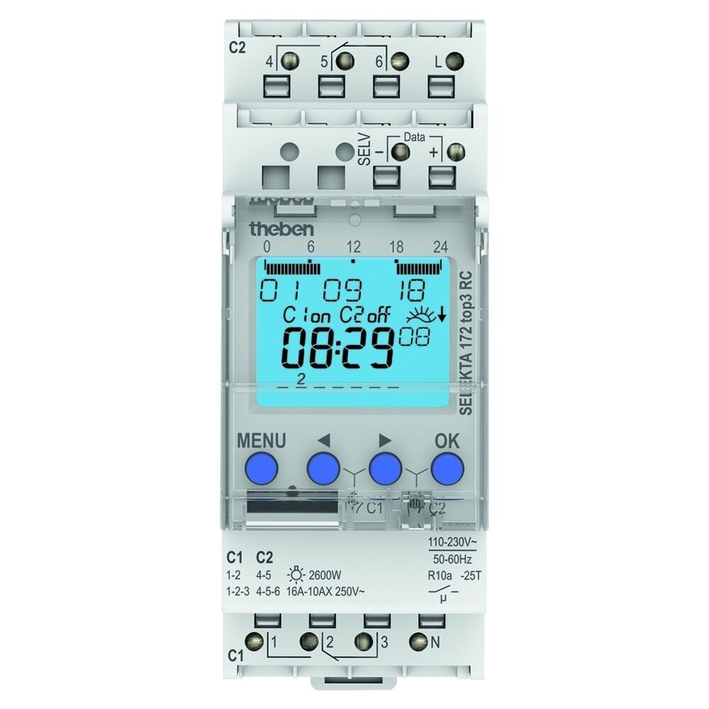 Theben Digitale Zeitschaltuhr 1720330 Typ SELEKTA 172 top3 RC