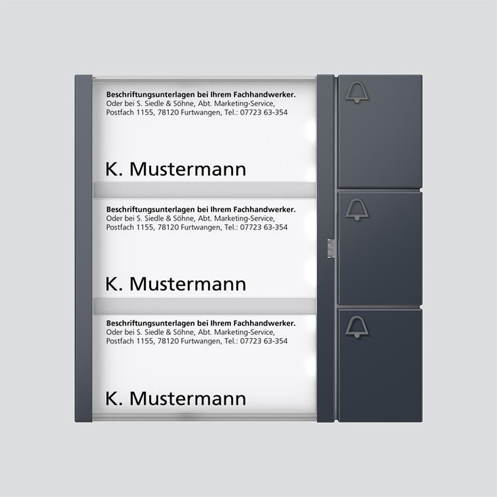 Siedle Tasten Modul TM 612-3 AG Nr. 210004999-00