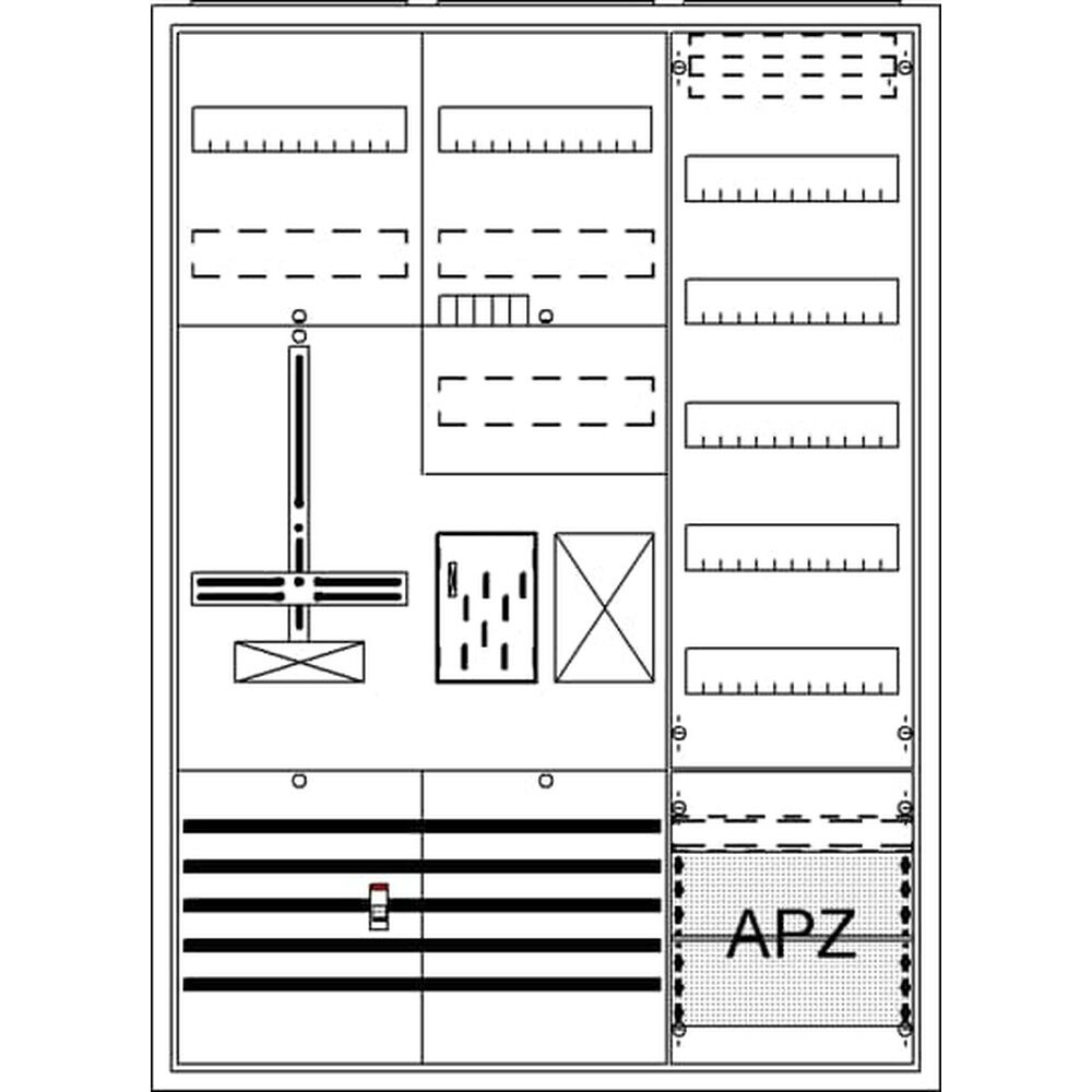 Striebel & John Zählerkomplettschrank 2CPX054221R9999 Typ BA37FC 