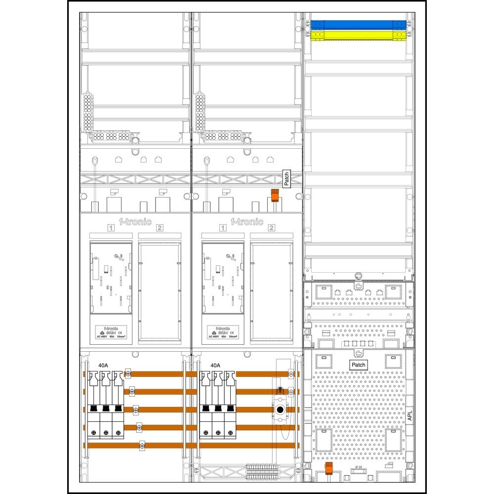 f-tronic Sammelschienenklemmen 7195584 Typ EHZ732APZRFZ40D01