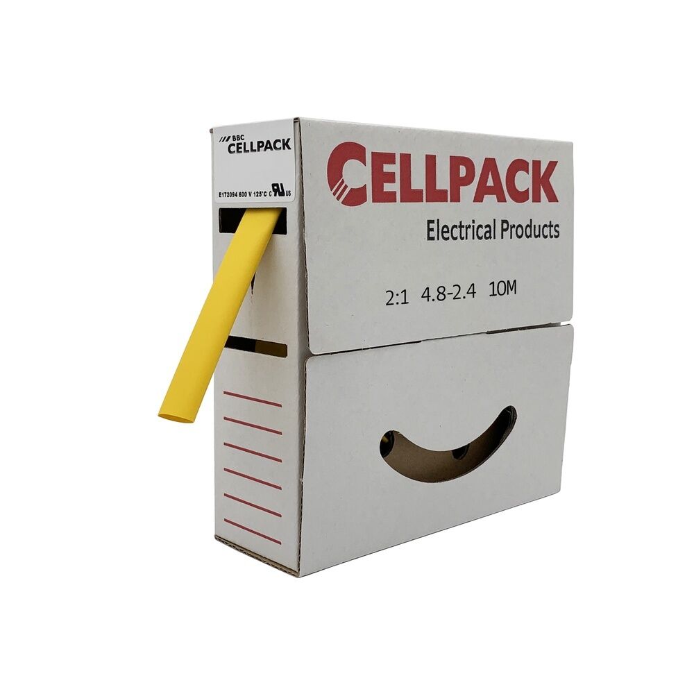 Cellpack Warmschrumpfschlauch 127053 Typ SB/4.8-2.4/YE/10m
