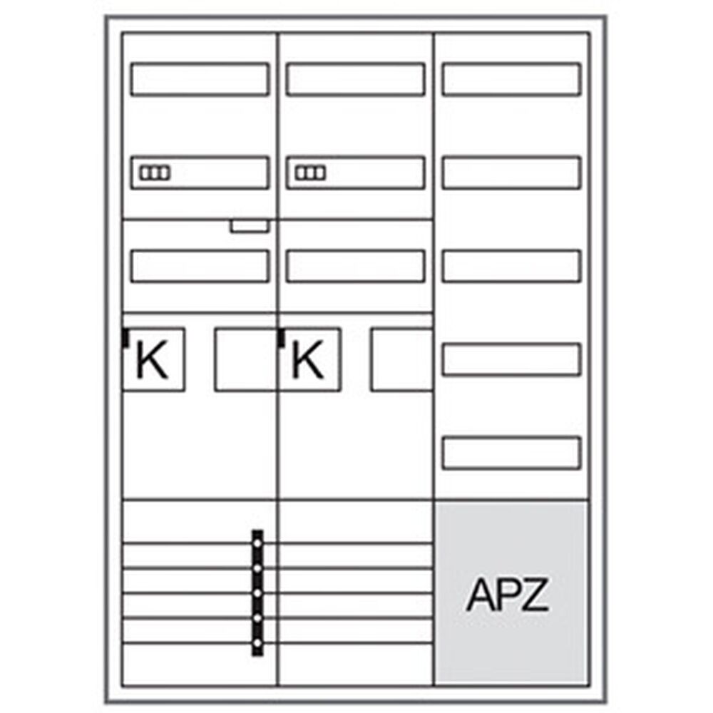 Hager Komplettschrank ZB33SEQ25