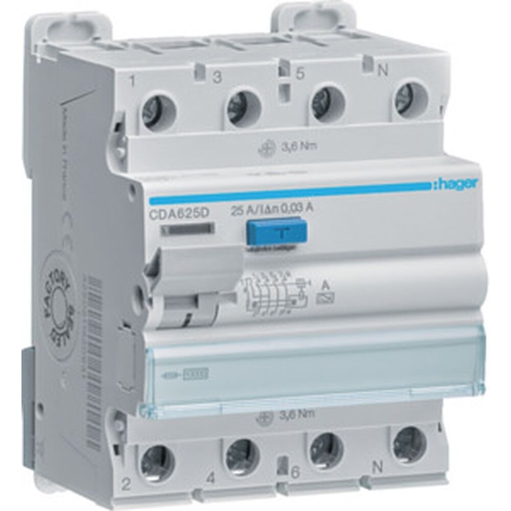 Hager FI Schalter CDA625D