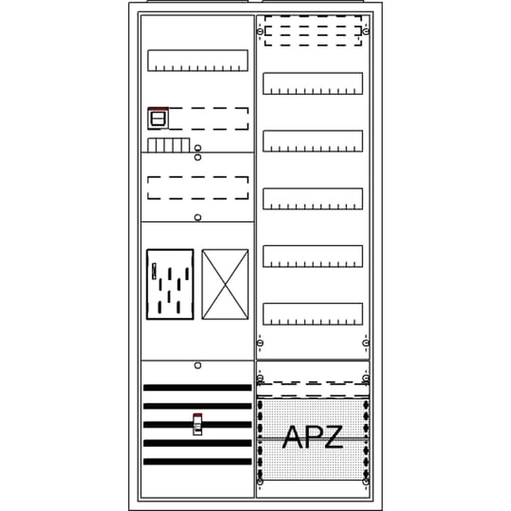 Striebel & John Zählerkomplettschrank 2CPX054240R9999 Typ BA27TB 