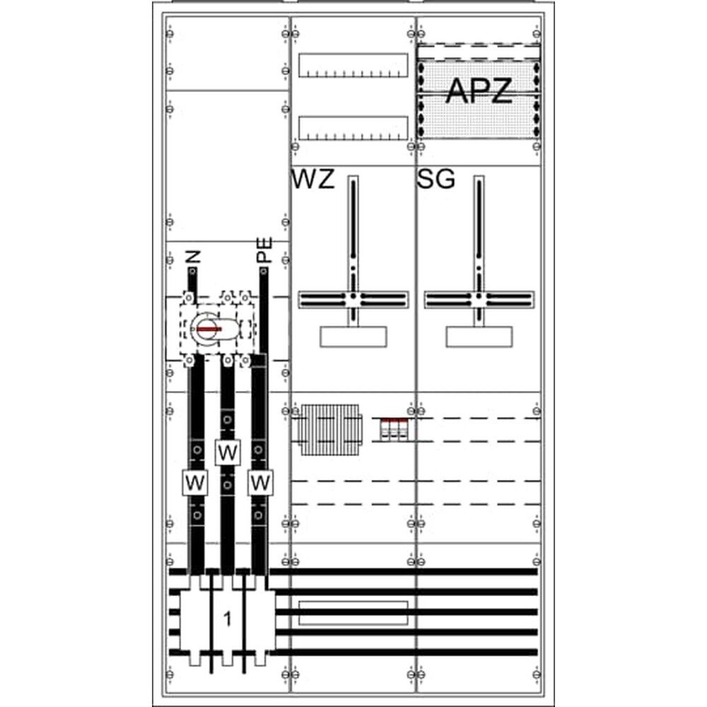 Striebel & John Komplettschrank 2CPX056143R9999 Typ WA39KK41