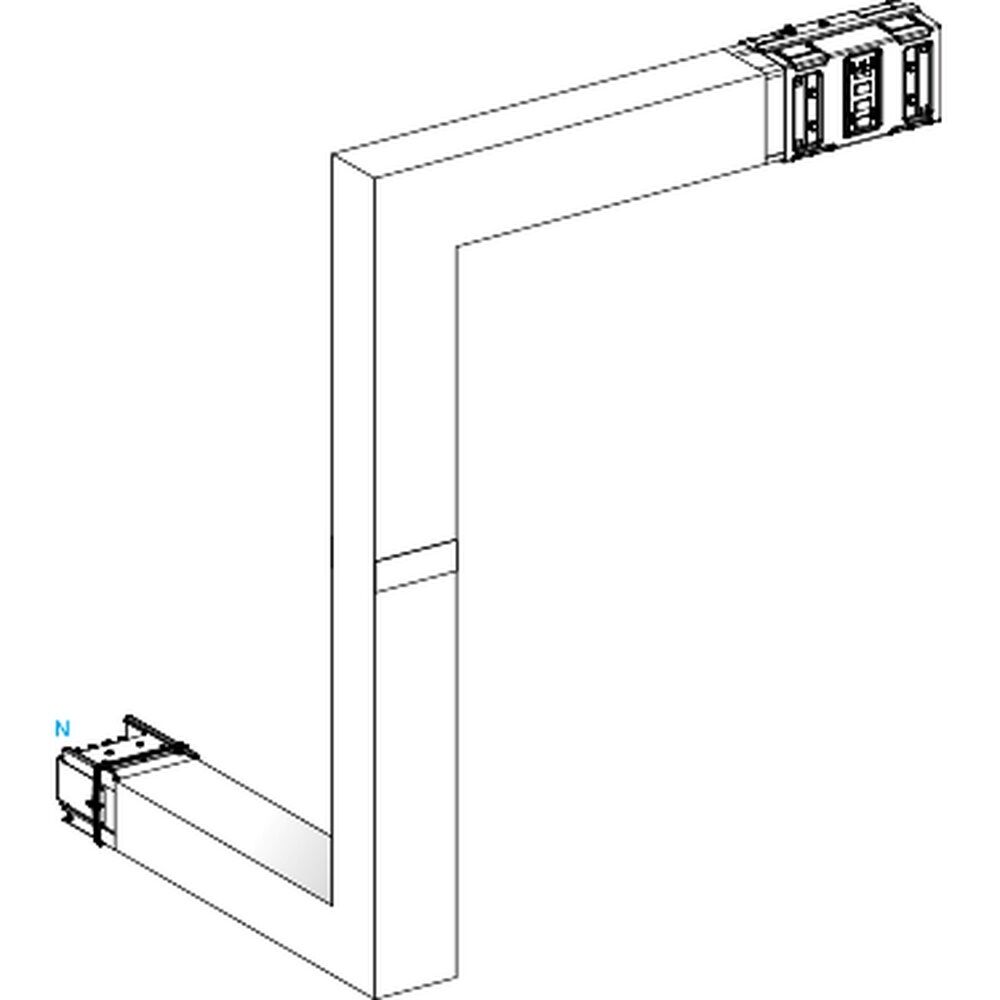 Schneider Electric Mehrfachrichtungsänderung Canalis KSA1000DMBK43F
