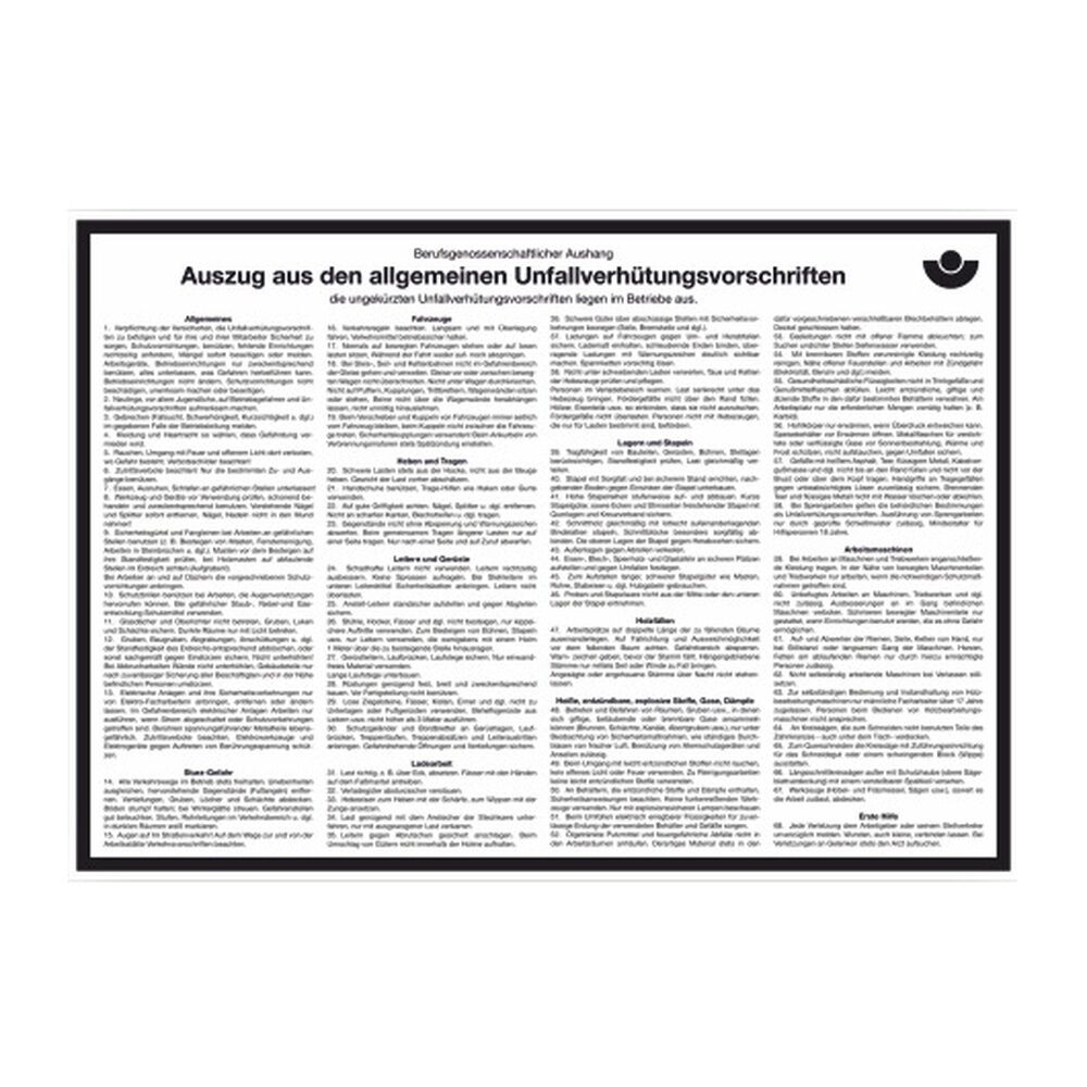 Cimco Sicherheitsaushang 182760