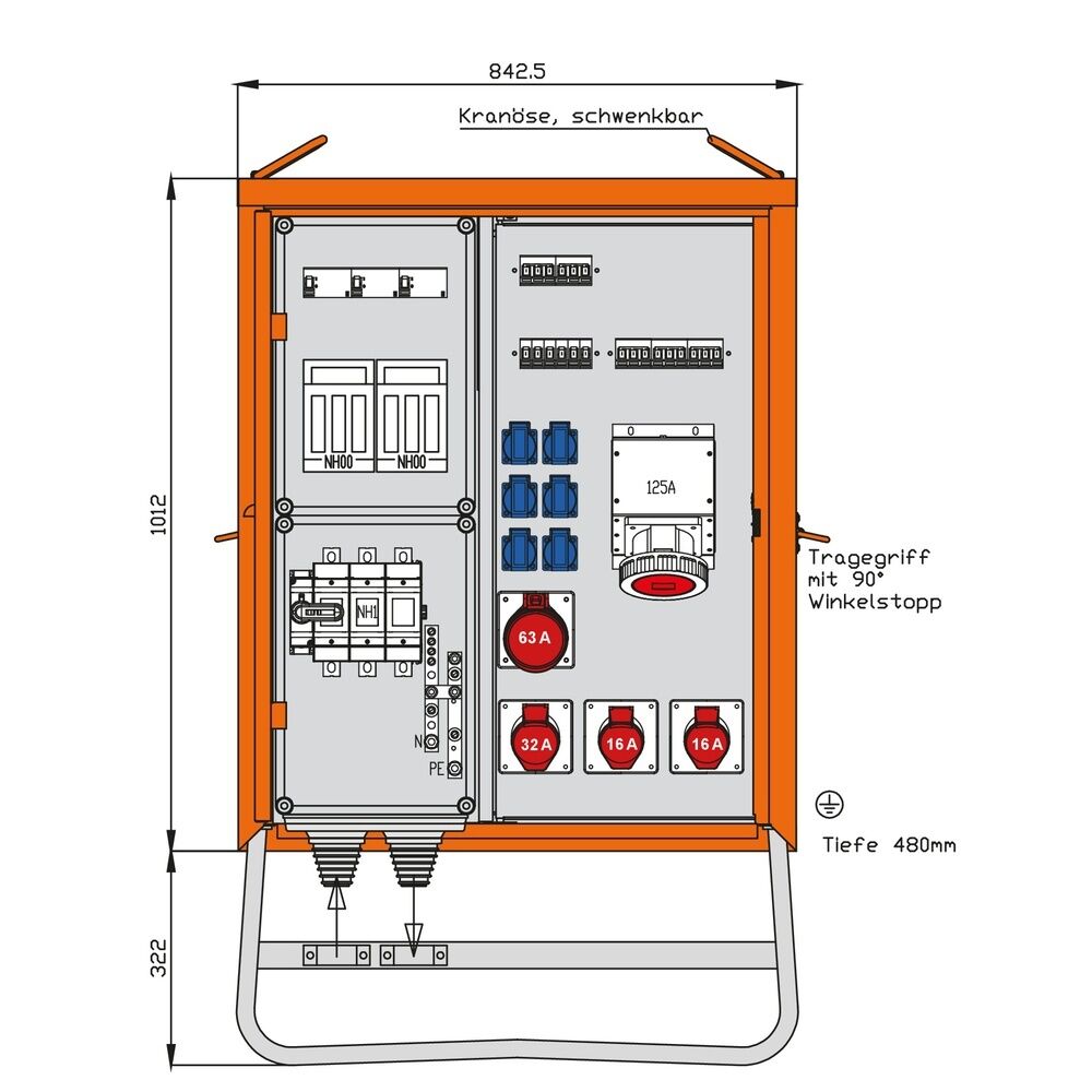 Walther-Werke Verteilerschrank 138kVA WV0494R1