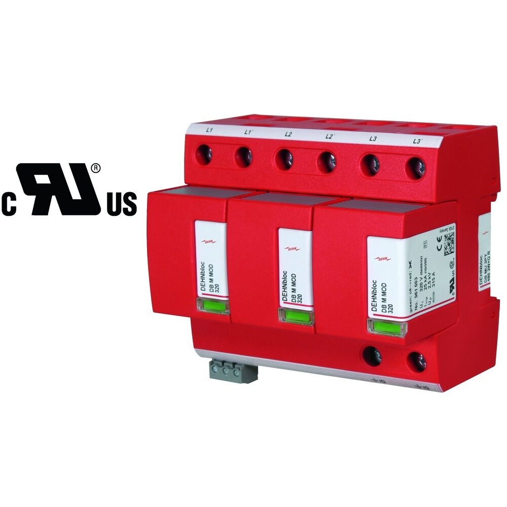 Dehn + Söhne Koordinierter Blitzstromableiter 908506 Typ DB MU 3PY 480 3W+G R