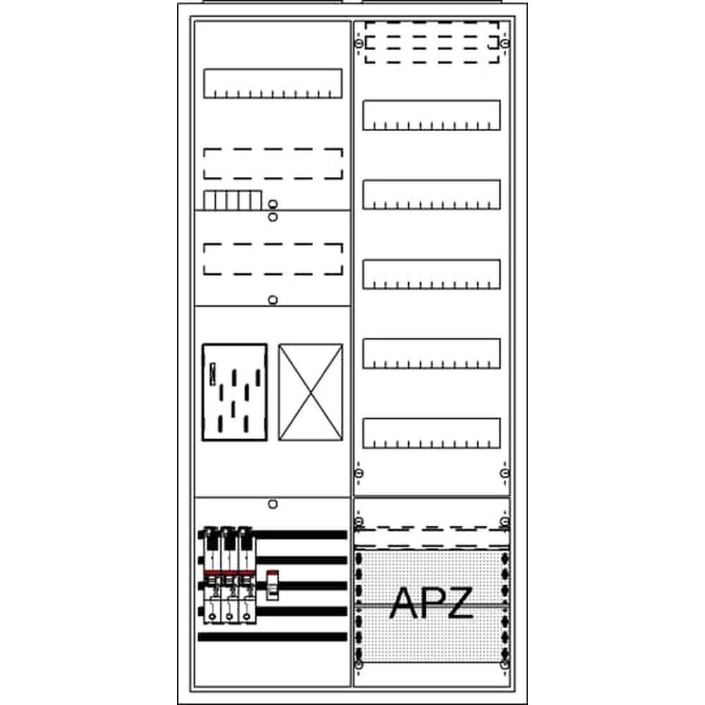 Striebel & John Zählerkomplettschrank 2CPX054232R9999 Typ BA27CB6 