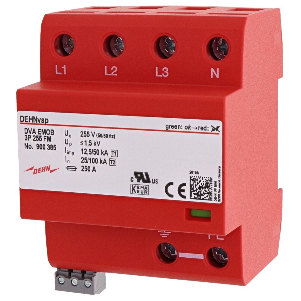 Dehn + Söhne Kombi Ableiter 900385 Typ DVA EMOB 3P 255 FM 