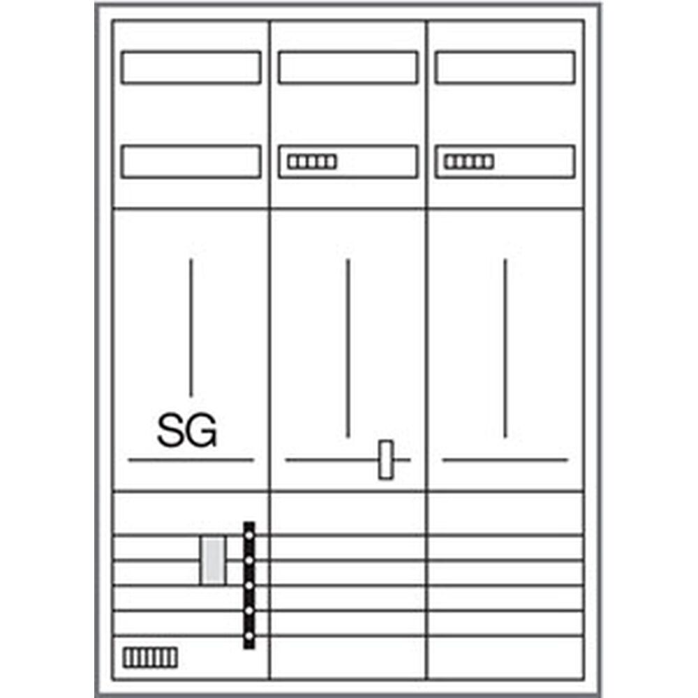 Hager Komplettschrank ZB332U22LS