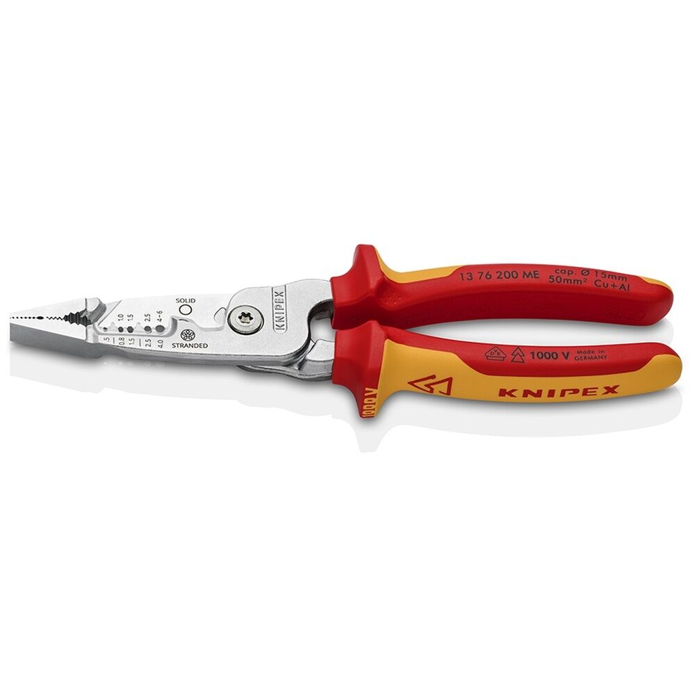 Knipex Multifunktions Elektrikerzange 13 76 200 ME SB