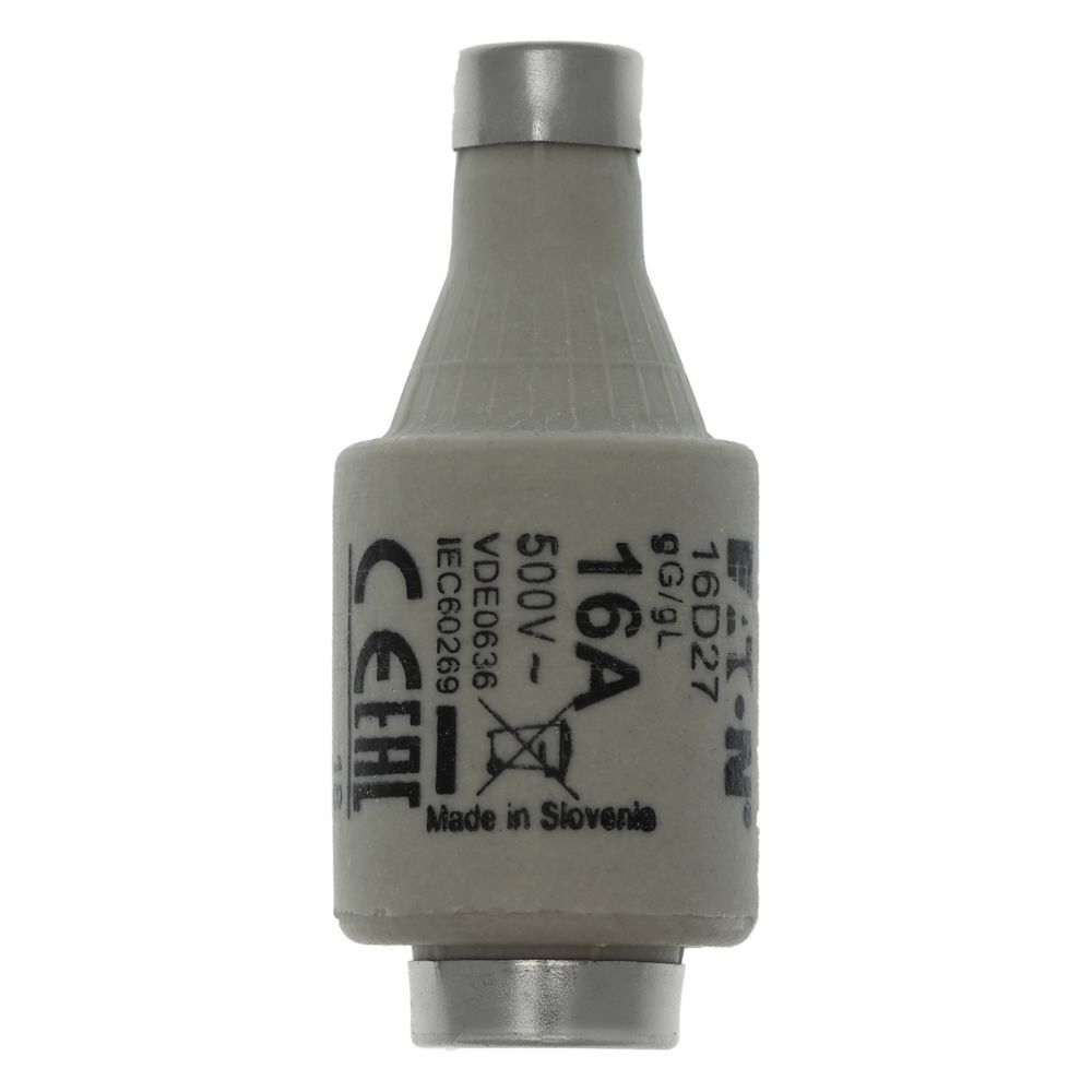 Eaton Sicherungseinsatz 16D27 Typ FUSE D2 16A 500 VAC T GL/GG E27 