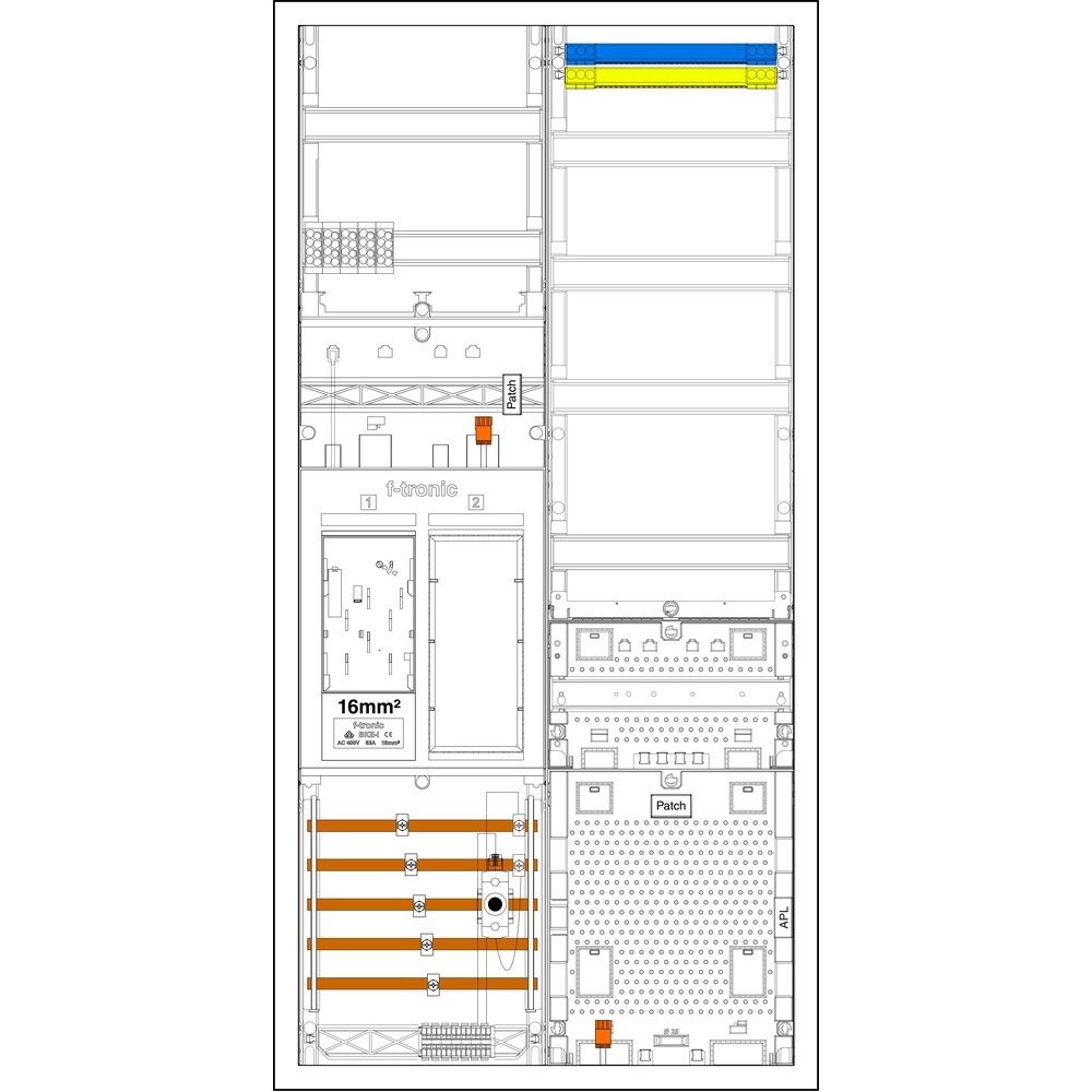 f-tronic Sammelschienenklemmen 7195207 Typ EHZ721APZRFZD01-16
