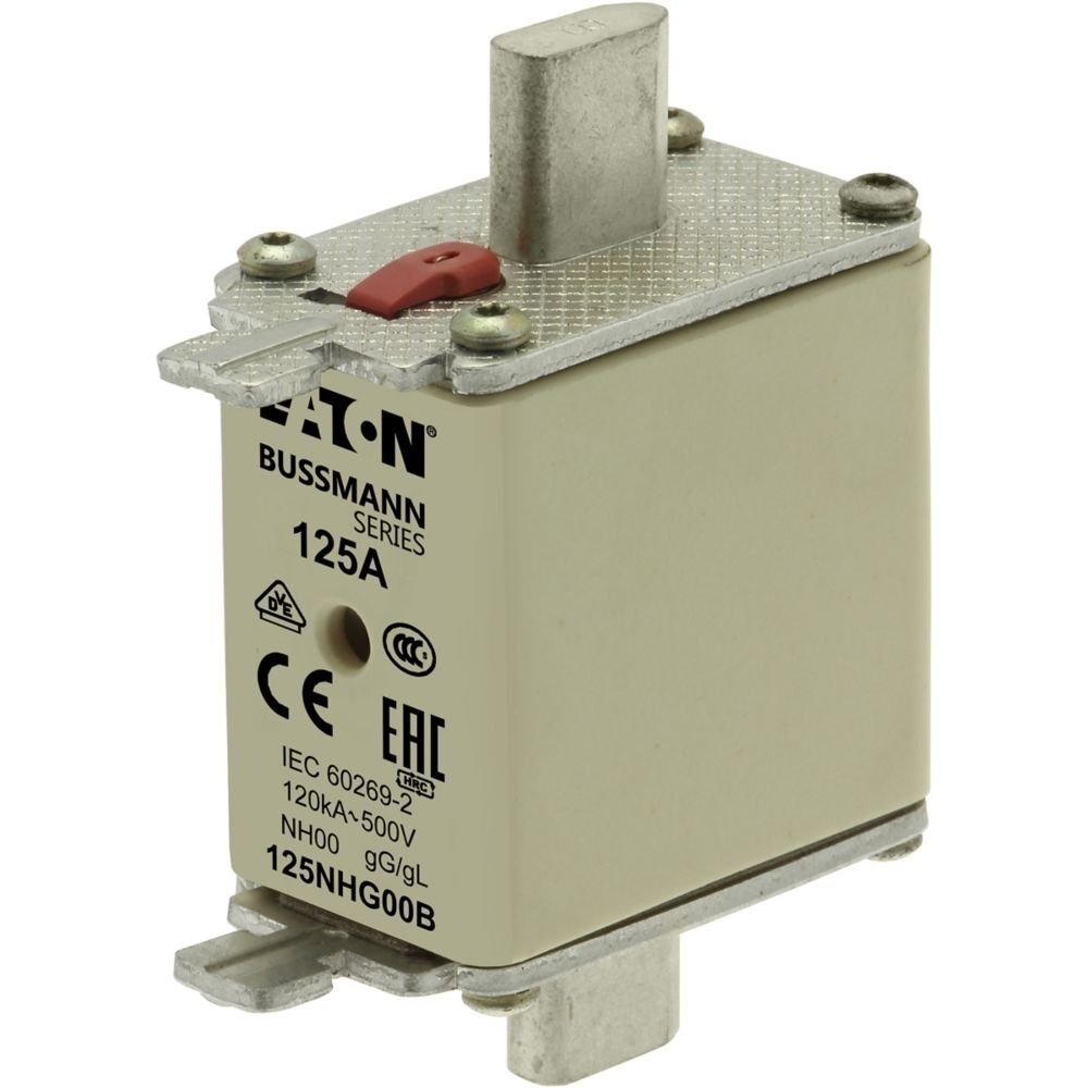 Eaton Sicherungseinsatz 125NHG00B Typ NH FUSE 125A 500V GL/GG SIZE 00 DUAL IN