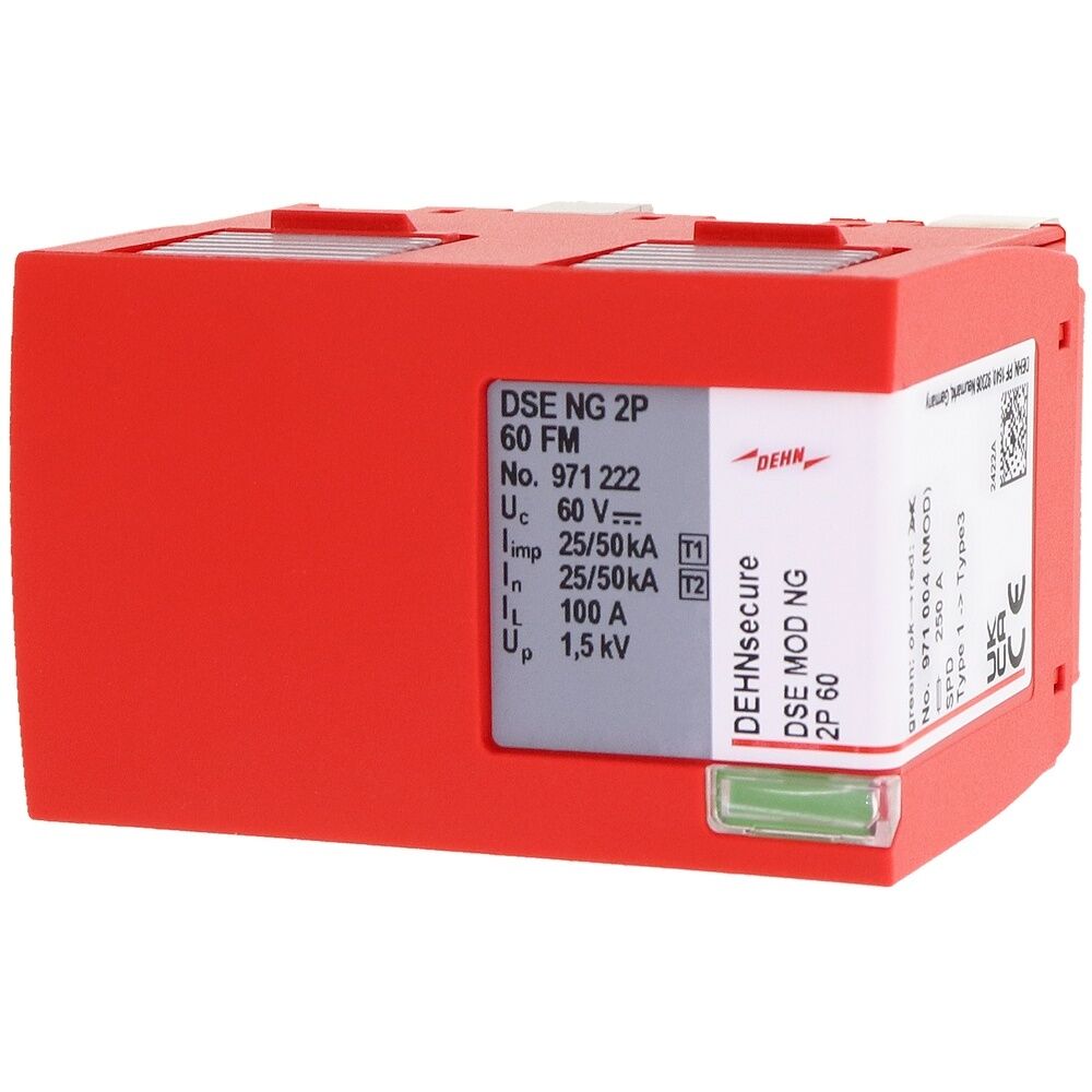 Dehn + Söhne Funkenstrecken Schutzmodul 971004 Typ DSE MOD NG 2P 60