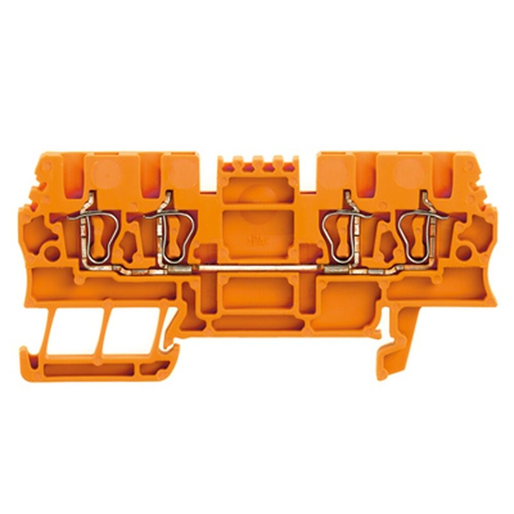 Weidmüller Durchgangs Reihenklemme 1775610000 Typ ZDU 1.5/4AN OR