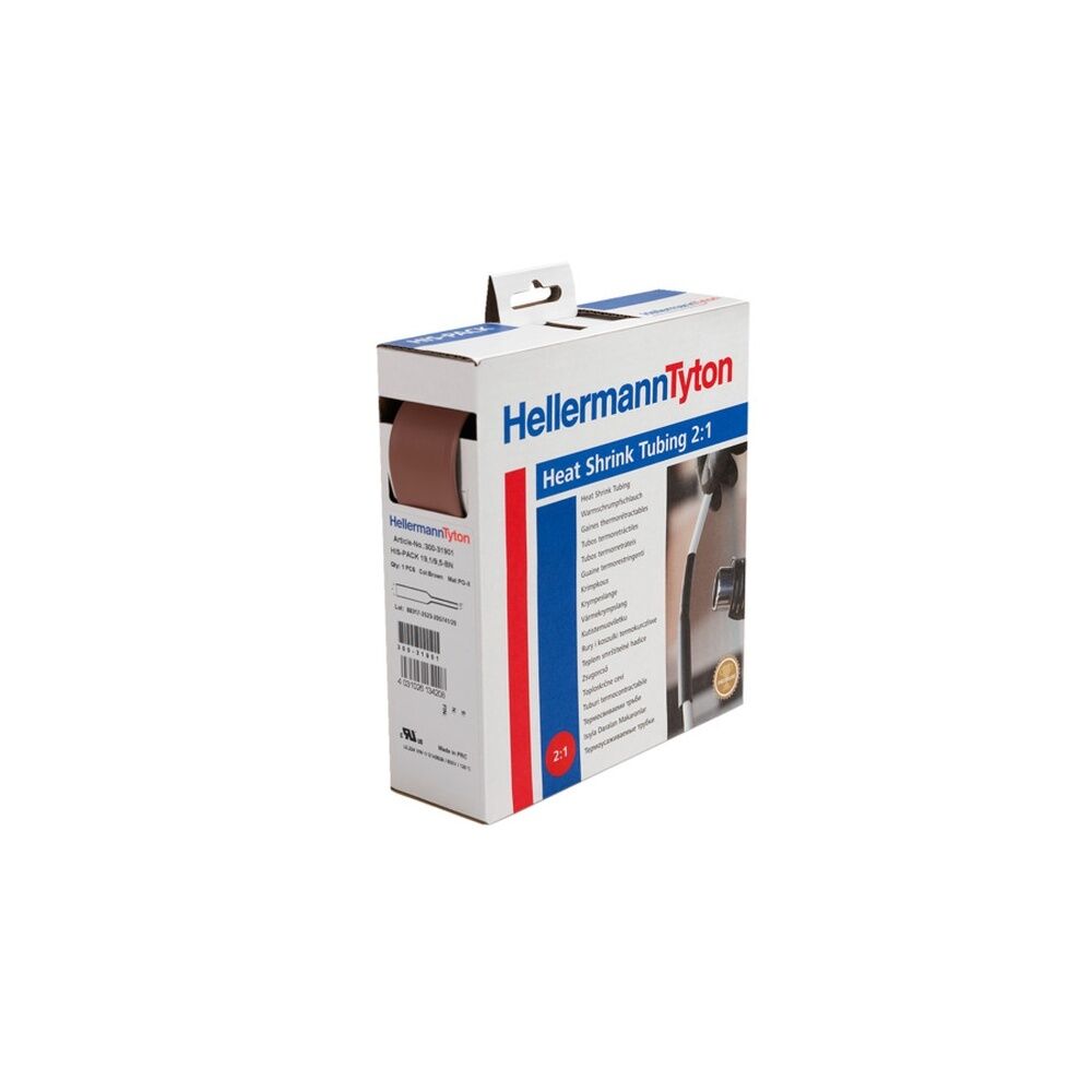 Hellermann Warmschrumpfschlauch 300-30951 Typ HIS-PACK-9.5/4.7 PO-X BN 5