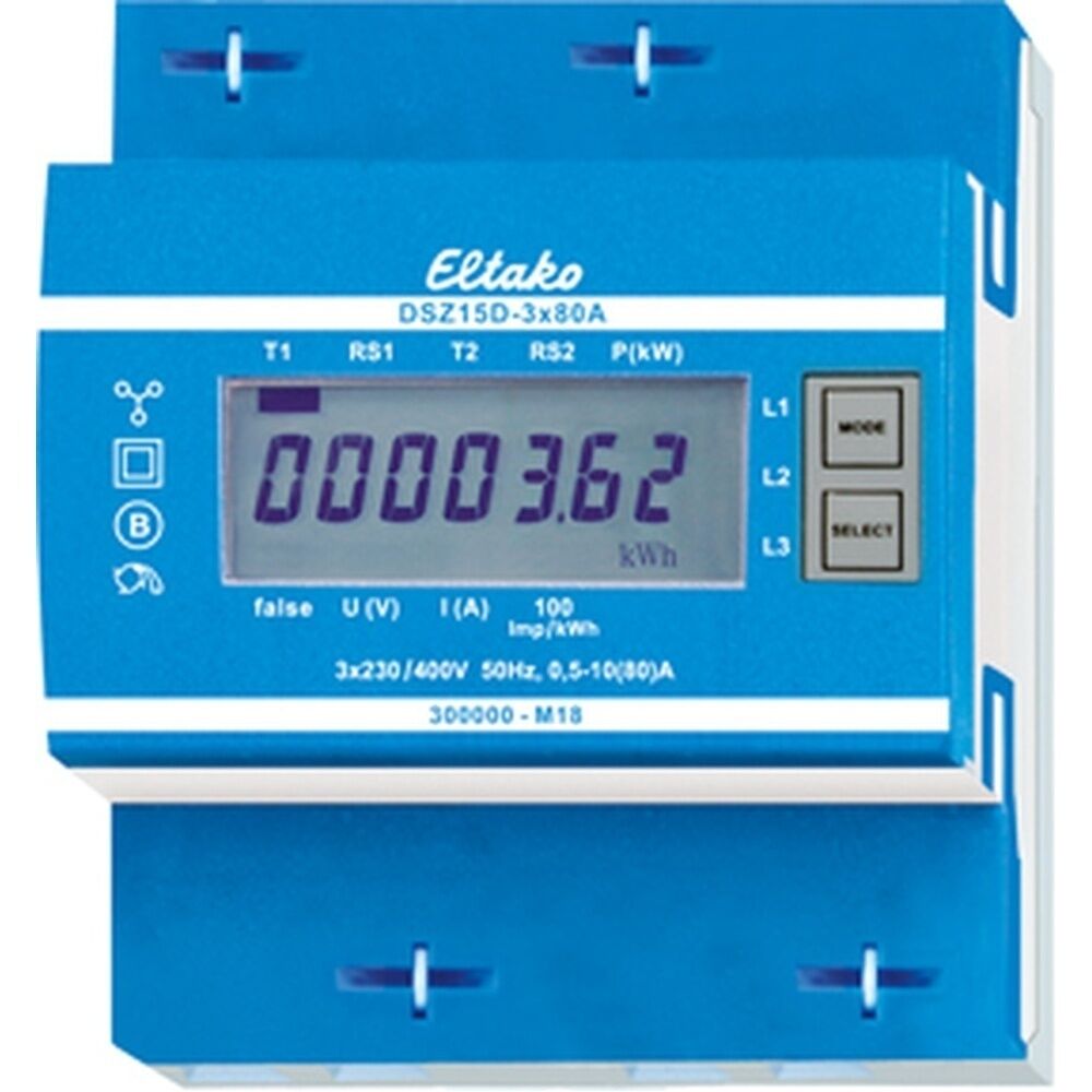 ELTAKO Drehstromzähler 28380015 Typ DSZ15D-3x80A MID