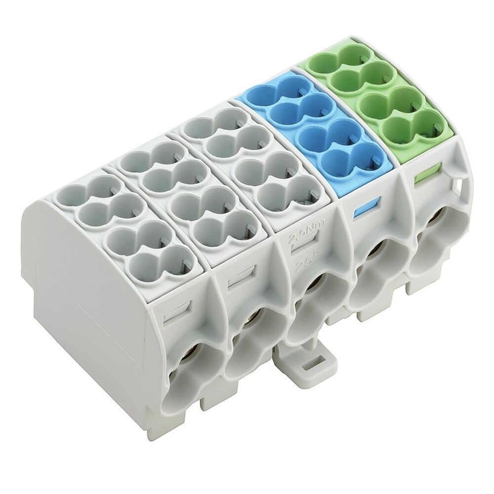Weidmüller Energieverteilungsklemmenleiste 3053740000 Typ WPD 501 2X25/2X16 3XGY/1XBL/1XGN