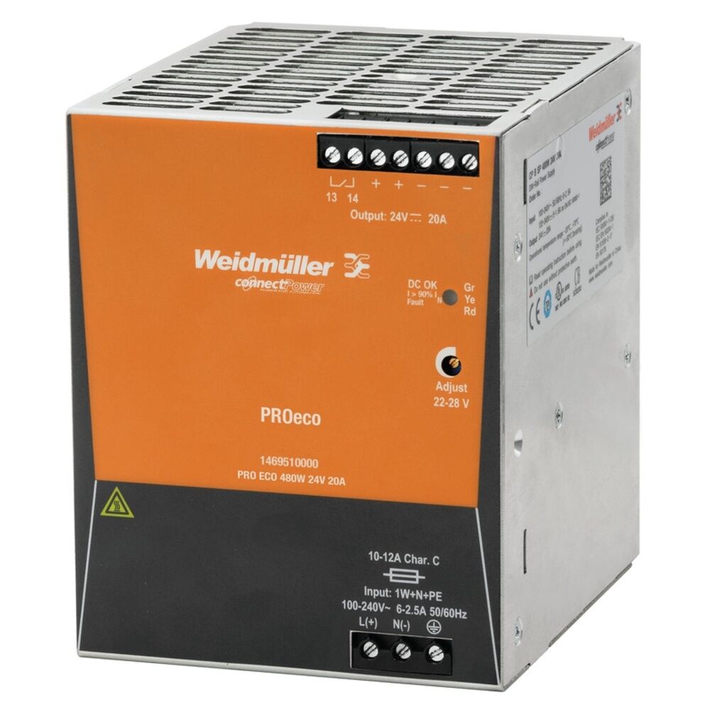 Weidmüller Stromversorgung 1469510000 Typ PRO ECO 480W 24V 20A