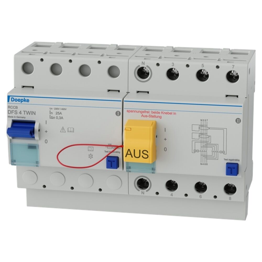 Doepke FI-Schalter 09126810 Typ DFS4 025-4/0,30-A TWIN