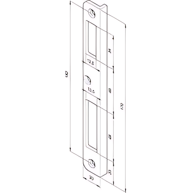 Assa Abloy Winkelschließblech Z09XSBL-01----5