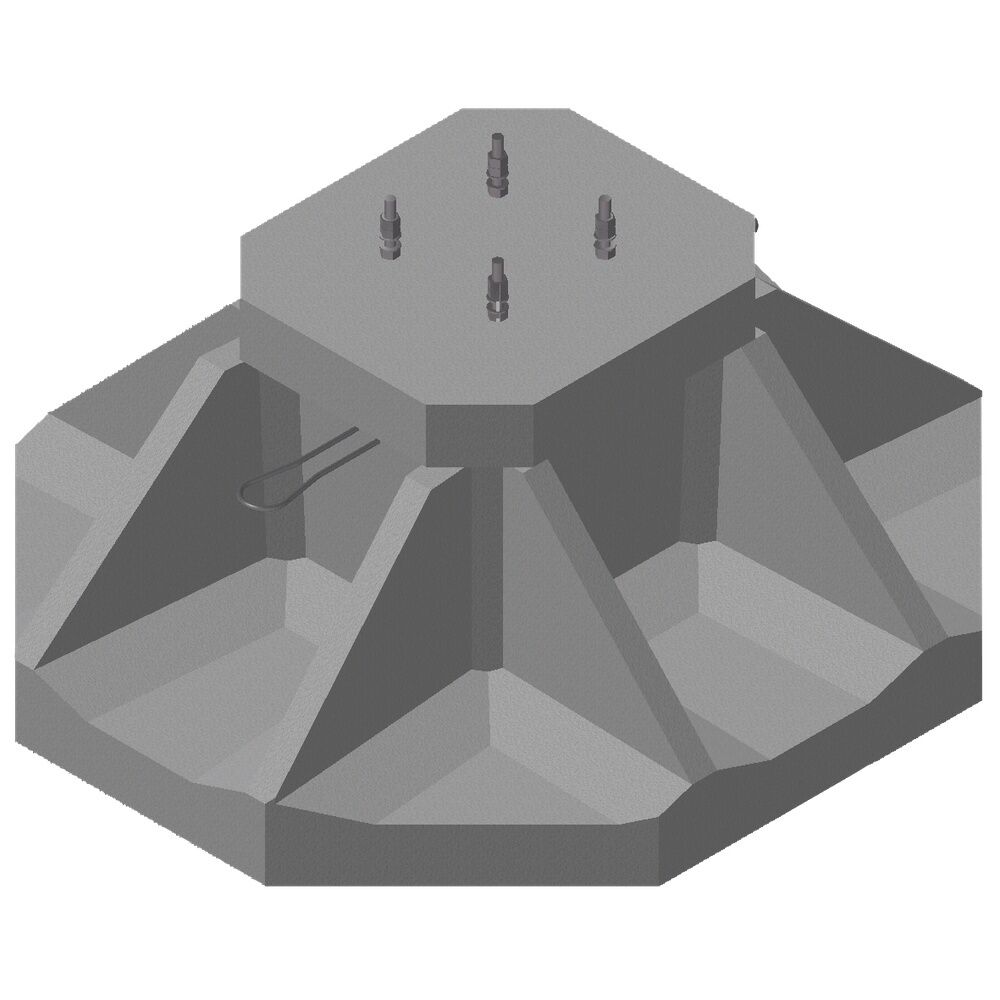 Dehn + Söhne Köcherfundament 103030 Typ KÖFU I TBM FP400