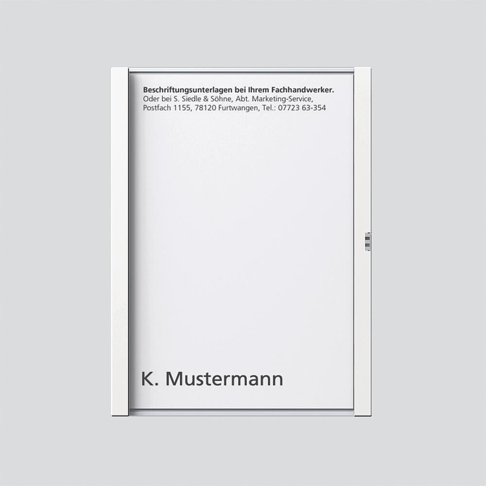 Siedle Namensschild 200029786-00 Typ TM 612-1/BTM 650-01 W