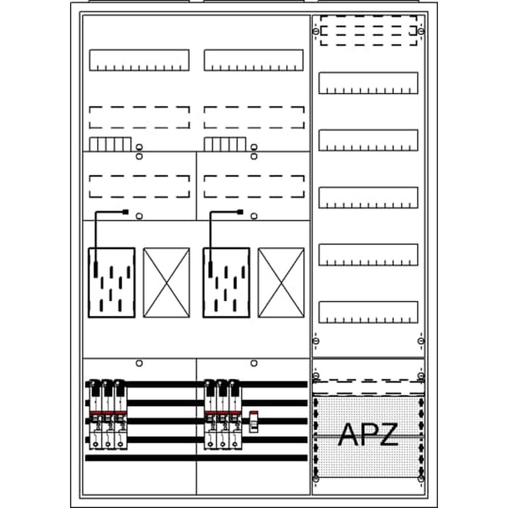 Striebel & John Komplettschrank 2CPX054242R9999 Typ BA37LG4