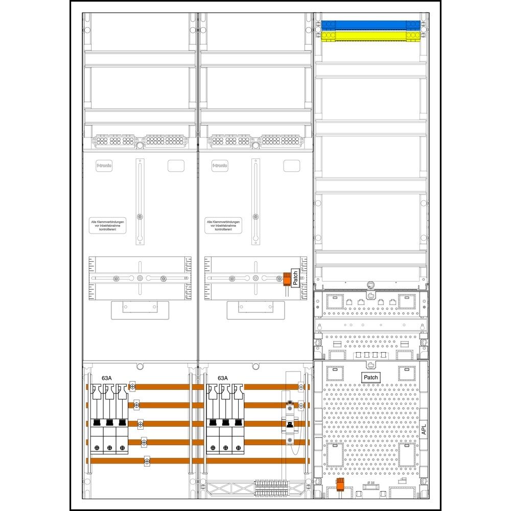 f-tronic Sammelschienenklemmen 7190506 Typ 3HZ732APZRFZ63B6