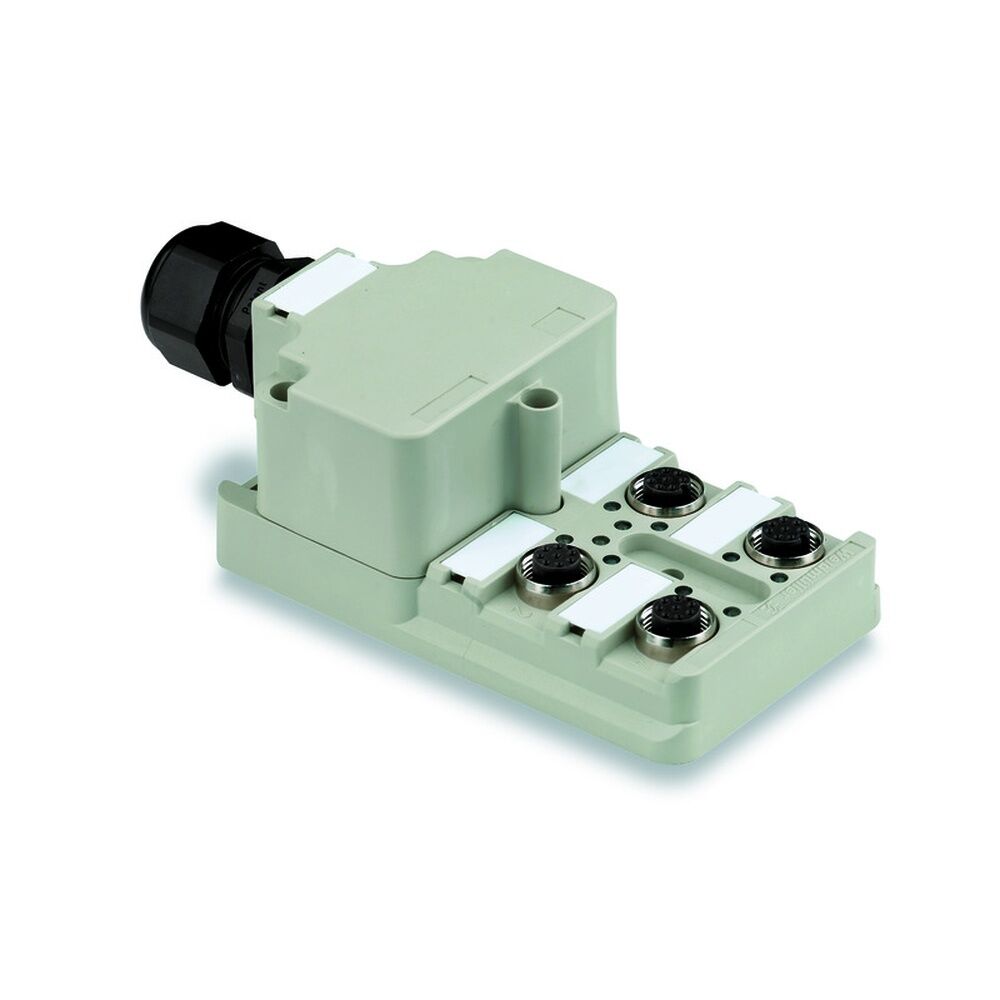 Weidmüller Passiver Sensor Aktor Verteiler 1705920000 Typ SAI-4-M 4P M12