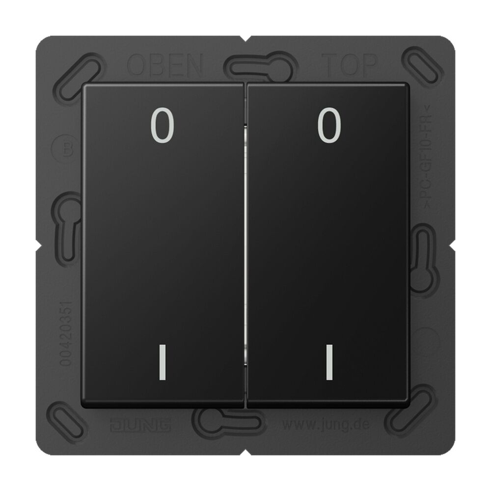 Jung EnOcean Funk Wandsender 4kanalig ENOA595-01SWM