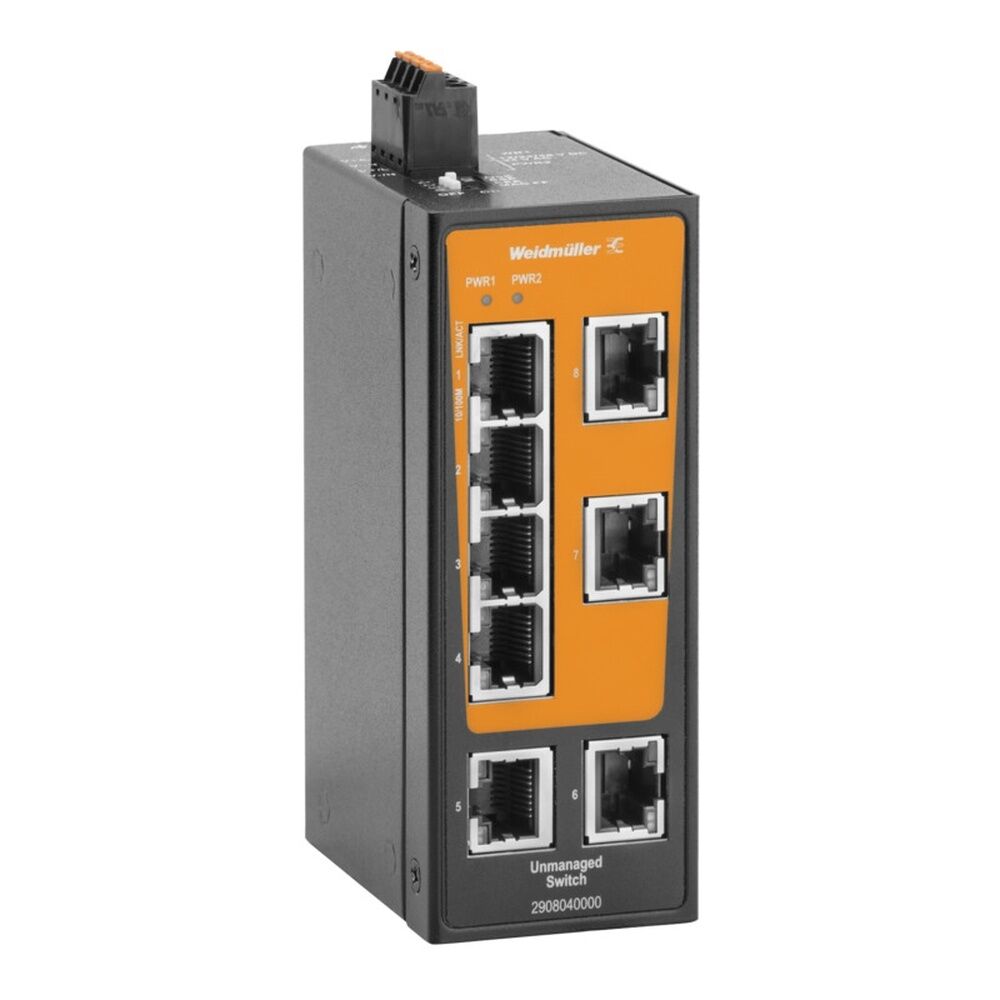 Weidmüller Netzwerk Switch 2908040000 Typ IE-SW-BLB-08-8TX