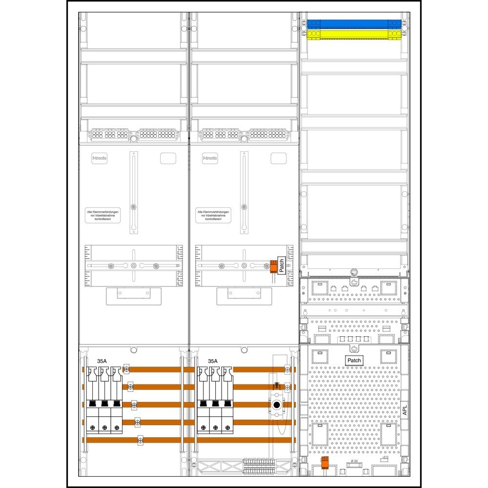 f-tronic Sammelschienenklemmen 7190468 Typ 3HZ732APZRFZ35D01