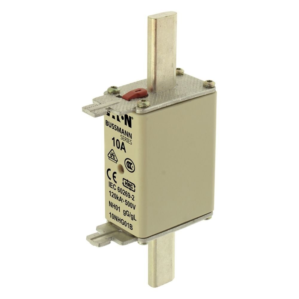 Eaton Sicherungseinsatz 10NHG01B Typ NH FUSE 10A 500V GL/GG SIZE 01 DUAL IN