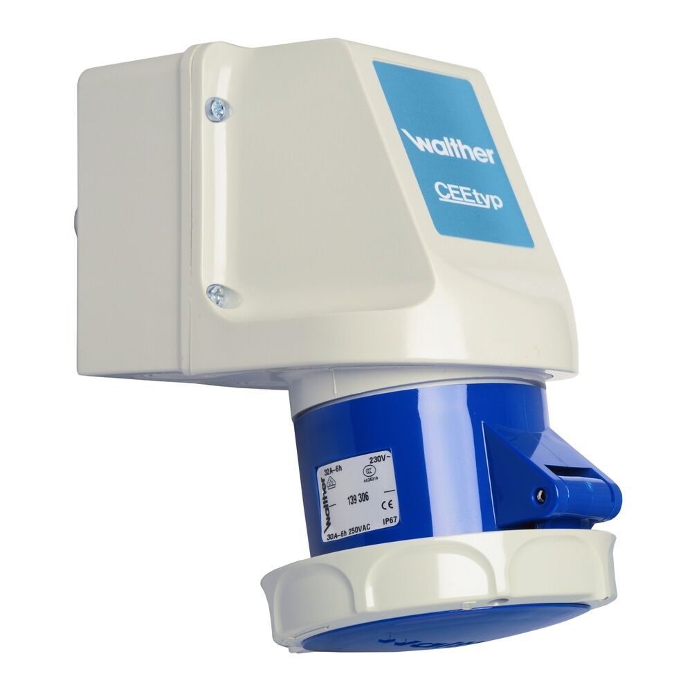 Walther-Werke Wasserdichte Wandsteckdose 139306