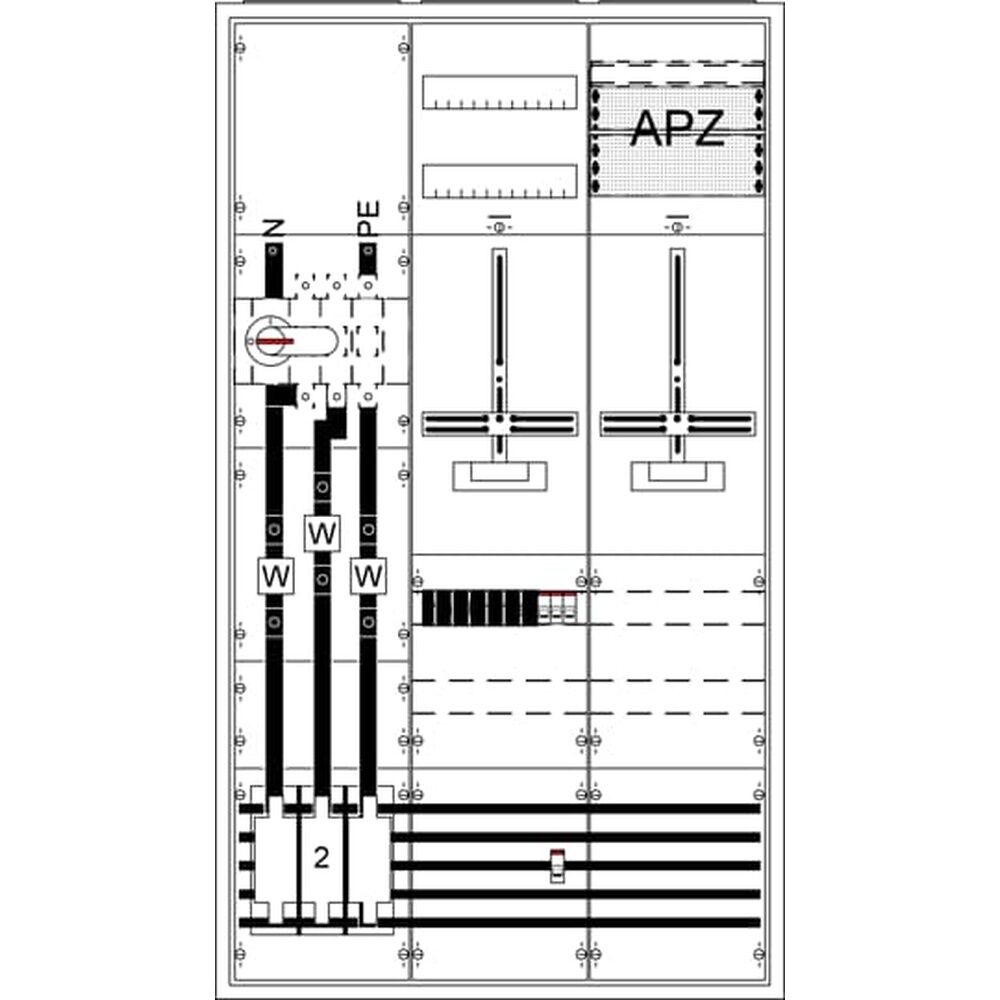 Striebel & John Komplettschrank 2CPX056035R9999 Typ WA39KN1