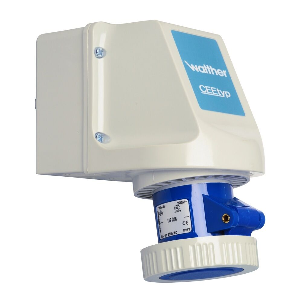 Walther-Werke Wasserdichte Wandsteckdose 119306