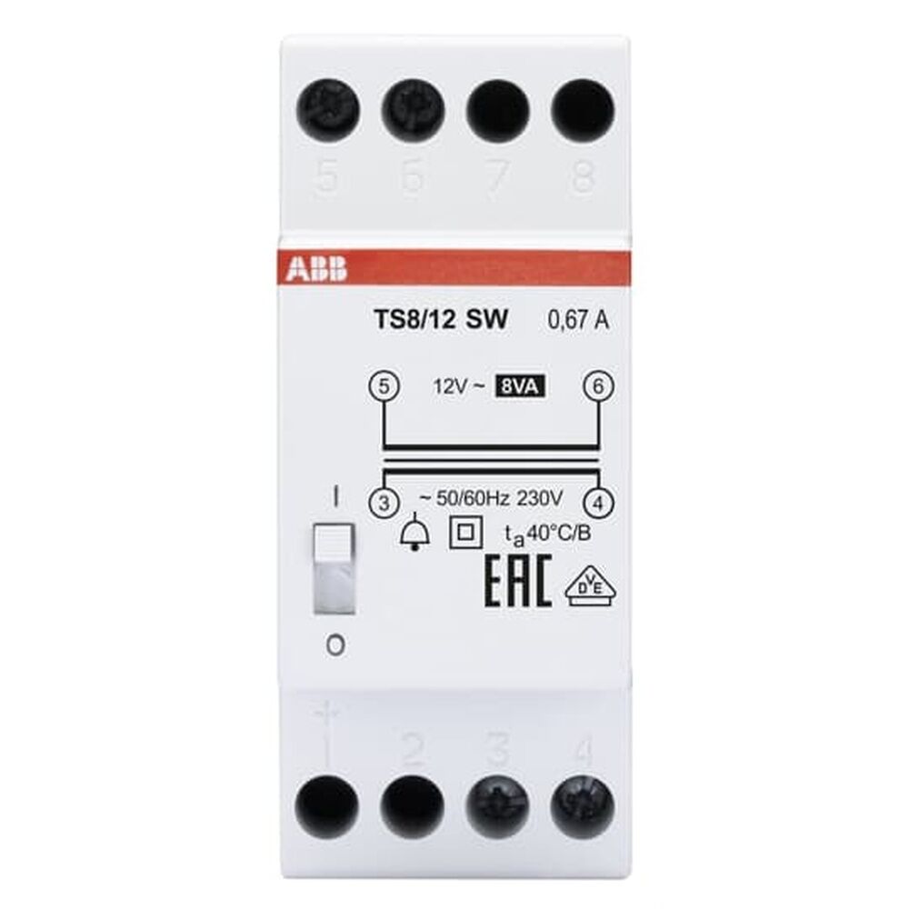 ABB Klingeltransformator 2CSM081402R0811 Typ TS8/12SW