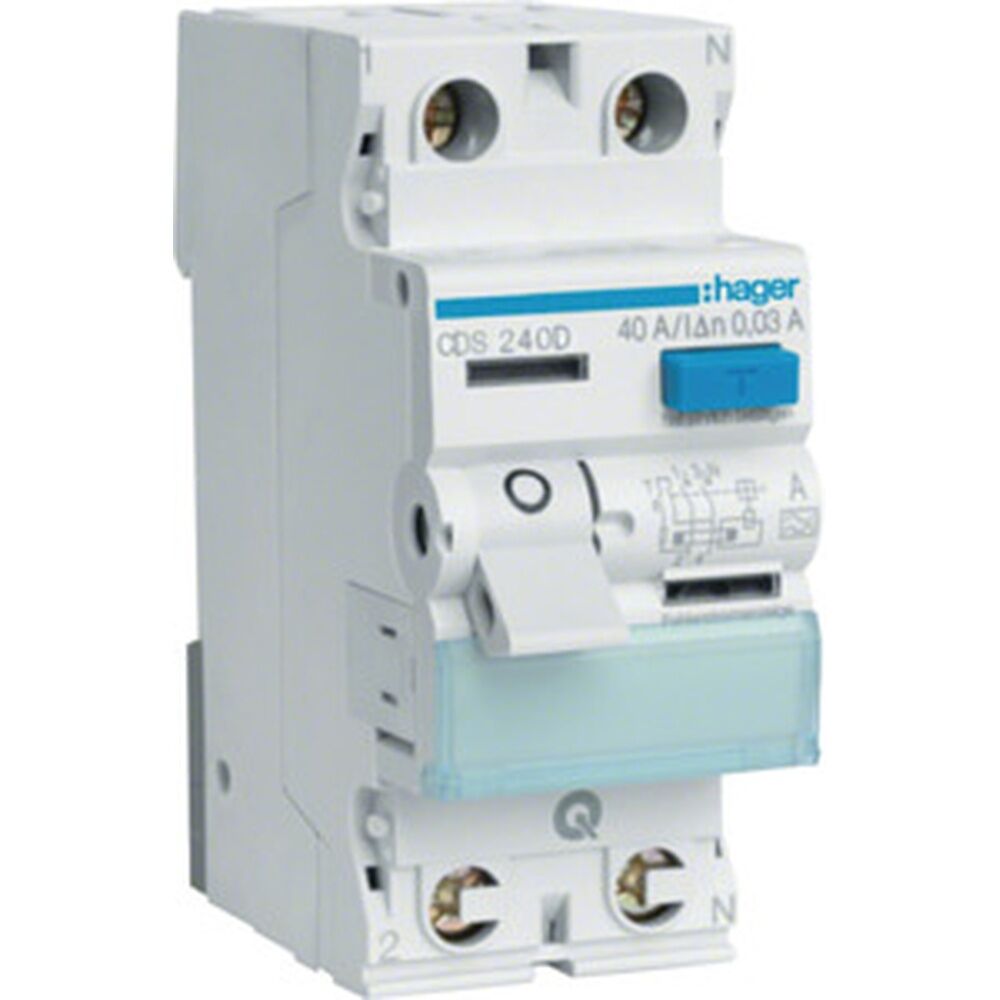 Hager Fehlerstromschutzschalter CDS240D