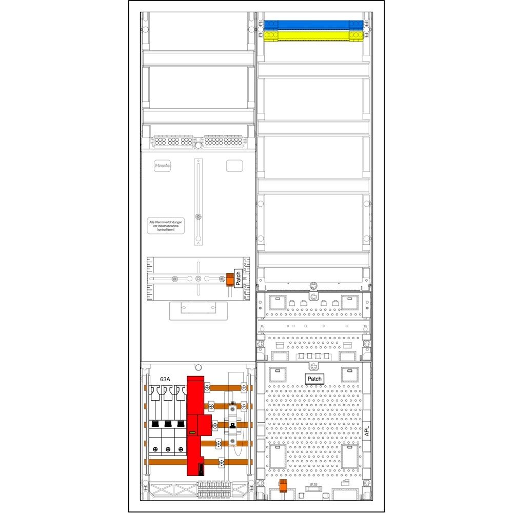 f-tronic Sammelschienenklemmen 7190122 Typ 3HZ721APZRFZ63B10ÜS